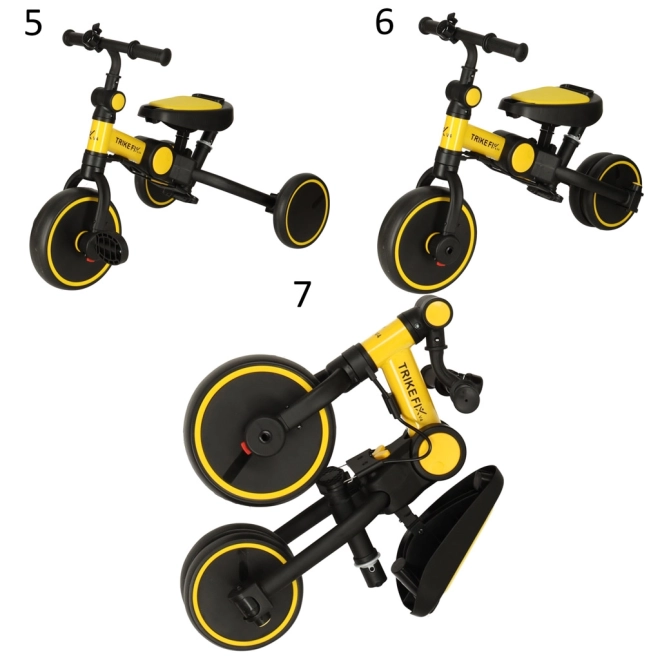 Yellow and Black Trike Fix V4 with Canopy – Yellow and Black