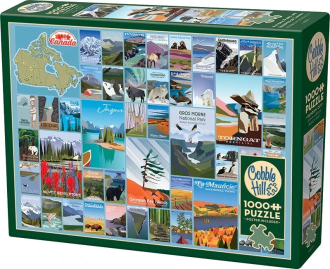 Wooden Puzzle Canadian National Parks 1000 Pieces