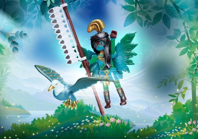 playmobil knight fairy with mysterious animal