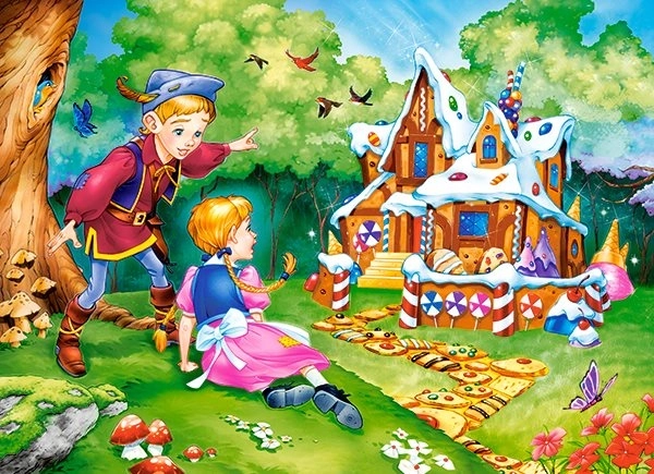 Hansel & Gretel Colorful Kids Puzzle