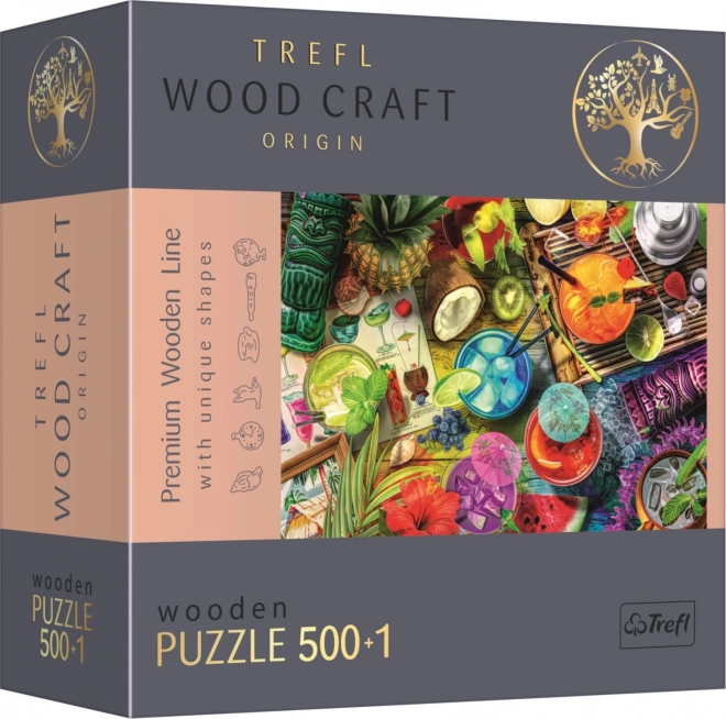 Trefl Wooden Craft Puzzle Vibrant Cocktails