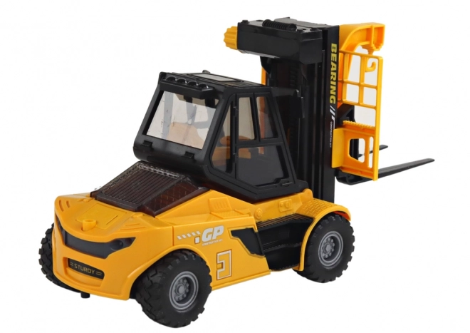 Yellow Toy Forklift with Lights and Sounds