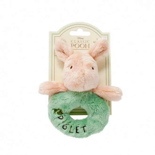 Rainbow Plush Rattle Piglet