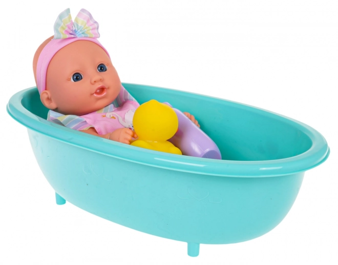 Baby Doll with Bathtub and Accessories