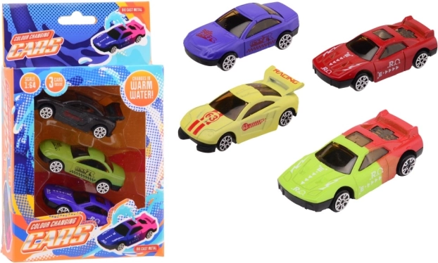 Voitures miniatures Orange Toys changeant de couleur 1:64