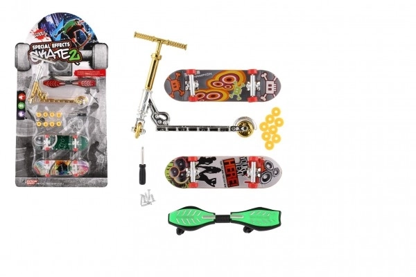 Mini Skateboard and Scooter Toy Set