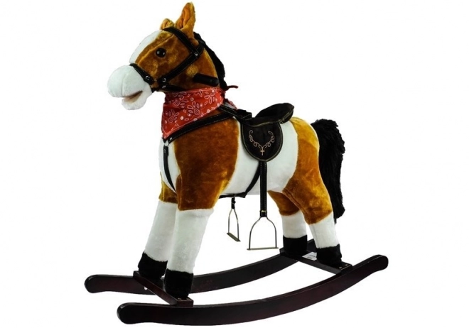 Rocking Horse Light Brown with Movement and Sound