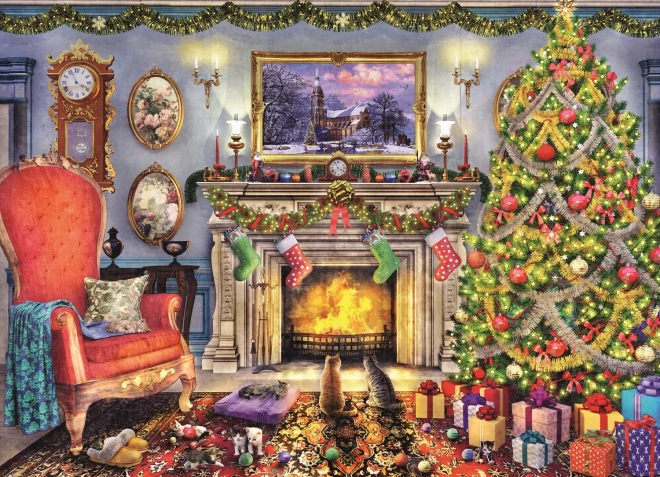 Wood Craft Christmas Puzzle 1000 Pieces by Trefl