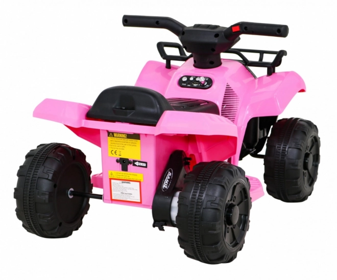 Kids' Pink Quad Ride-on with MP3 and LED Lights