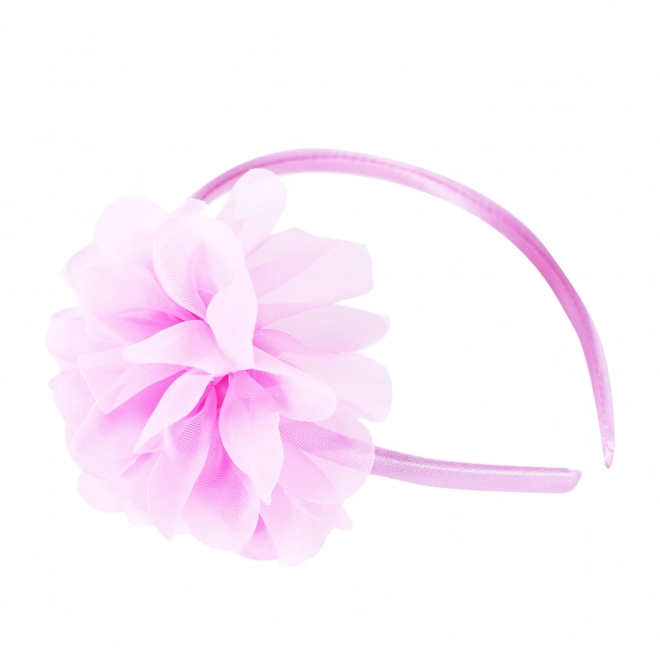 Headband with Pink Flower