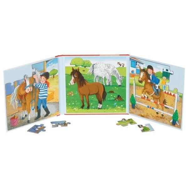 Magnetic Puzzle Book Horseback Riding