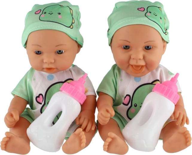 Poppenbaby met flesje 26 cm