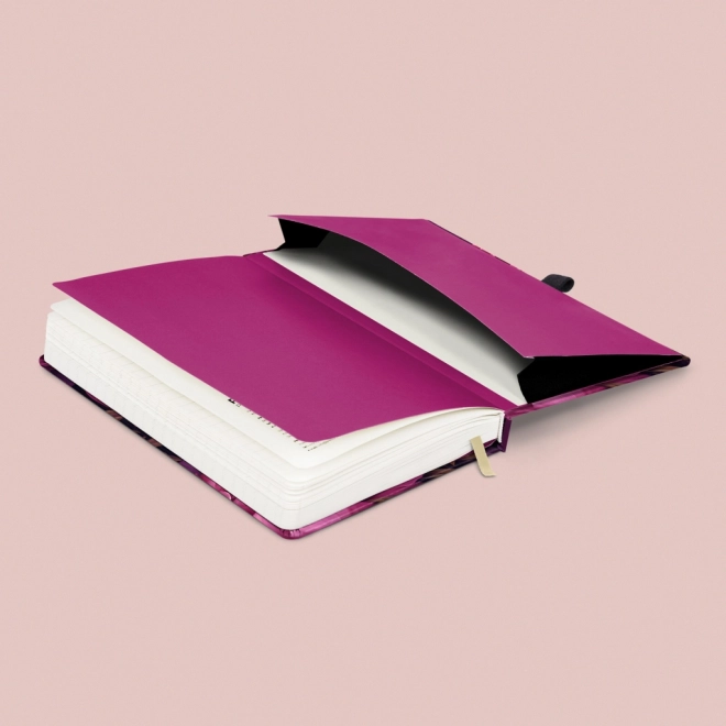 Notique Lined Notebook With Purple Flowers