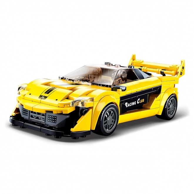 Yellow English Sports Car Building Set