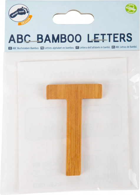 Small Foot Bamboo Letter T