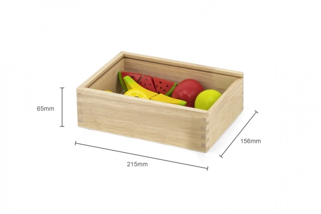 Wooden Fruit Cutting Set