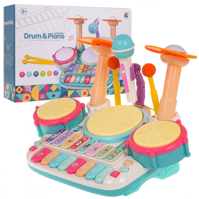 Interactive Music Set: Drum and Piano