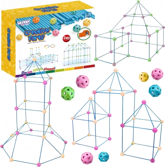 Woopie XXL Building Kit - Blocks for Tent and Base Construction 340 Pieces