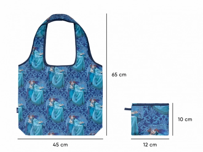 Folding Shopping Bag Mucha Hyacinth