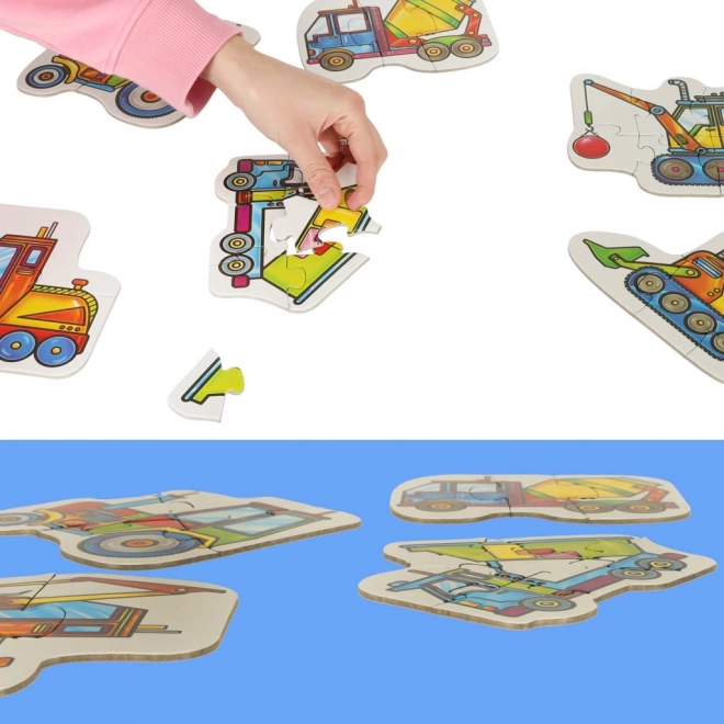 Alexander puzzle dla dzieci - maszyny budowlane 2+