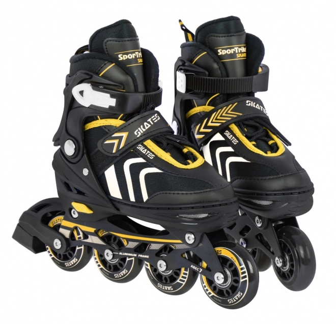 4-in-1 Skates Inline and Ice Skates for Kids Size 34-38 Yellow