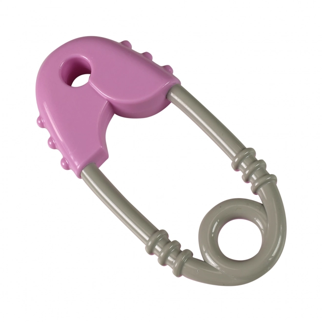 Pink and Grey Baby Rattle