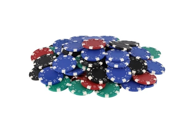 Poker Set with Chips, Cards, and Dice in Portable Case