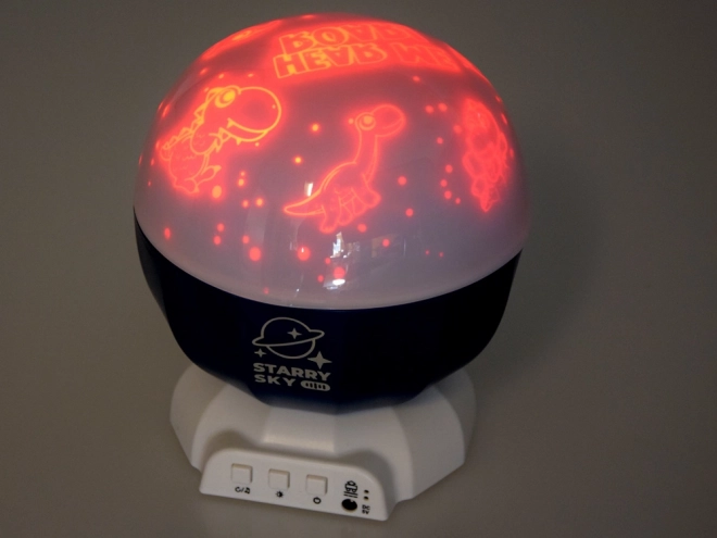 Children's Projector Lamp with Dinosaurs, Unicorns, and Halloween Patterns