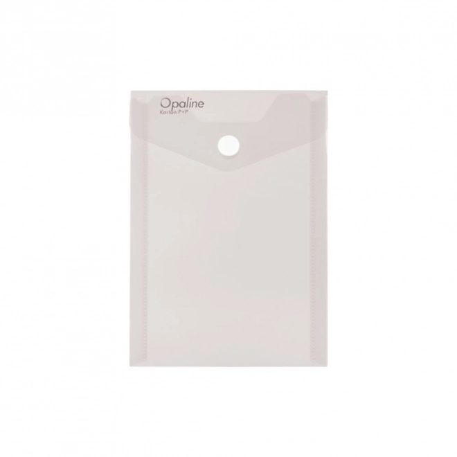 Letter Envelope with Snap A6 Opaline Vertical Clear