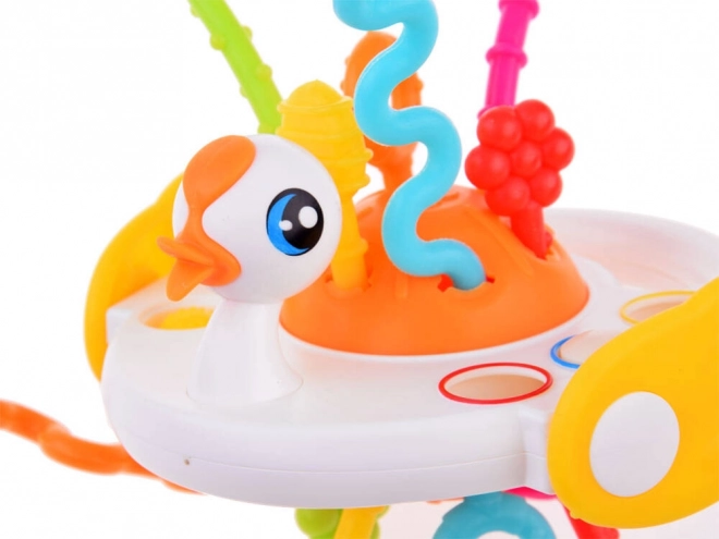 Swan Rattle Teether Sensory Toy