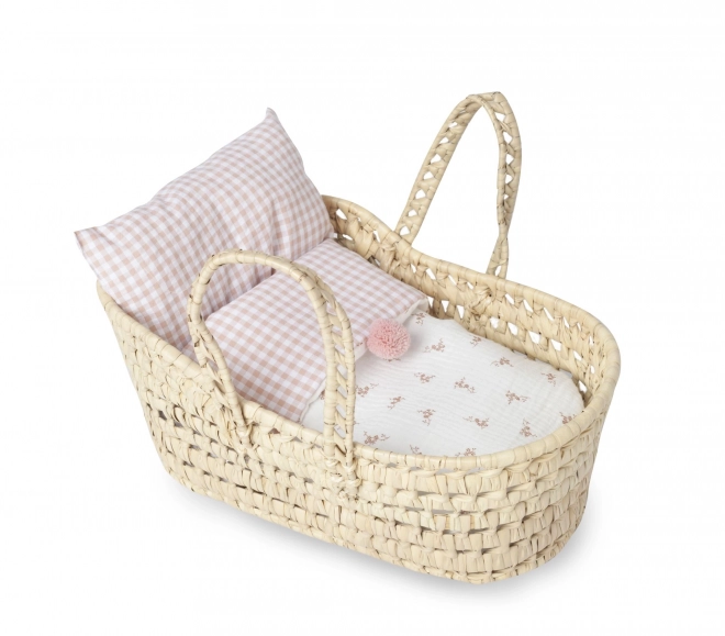 Moses Basket for Doll with Bedding