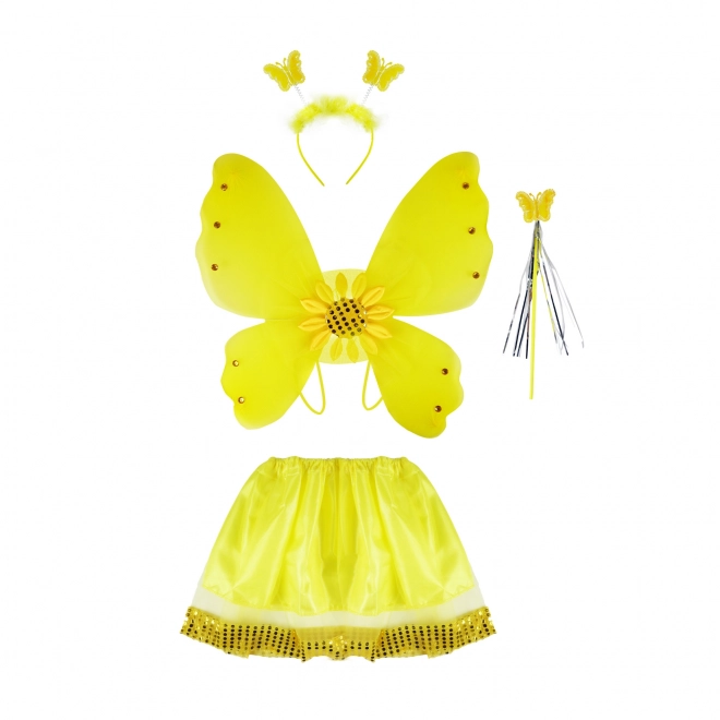 Sunflower Costume with Wings for Girls