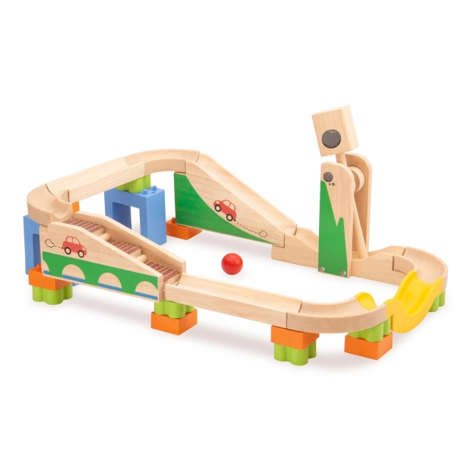 Wonderworld Wooden Marble Run Accelerator