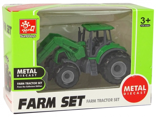 Small Green Tractor Bulldozer Toy