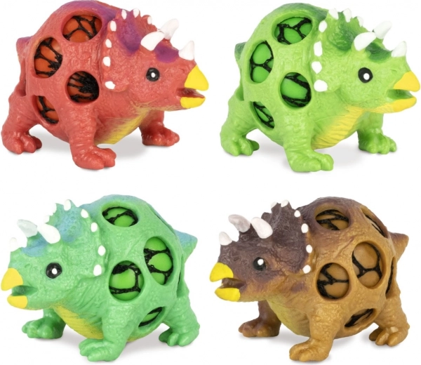 Different dinosaur shapes and vibrant colors