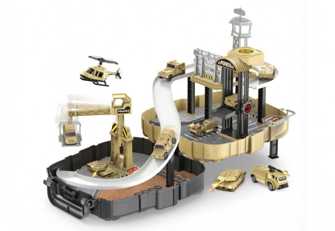 Military Station Playset with Cars