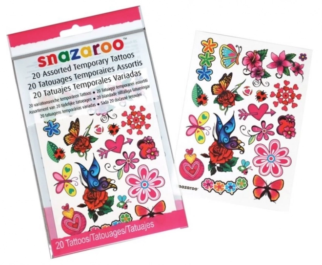 Fantasy Tattoo Set with 20 Designs by Snazaroo