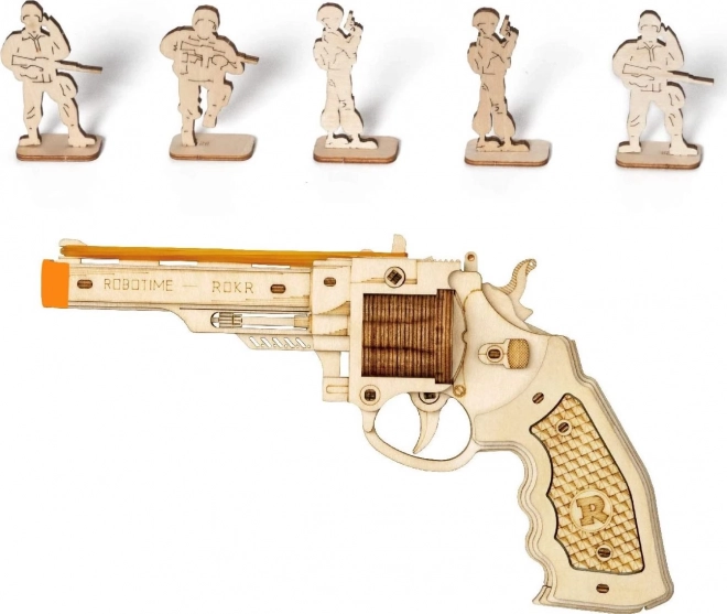 Rokr 3D Wooden Puzzle Corsac Revolver M60