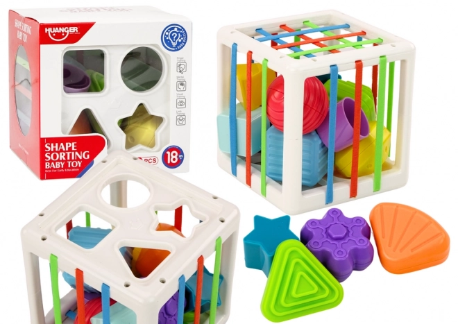 Colorful Educational Cube Sorter for Infants