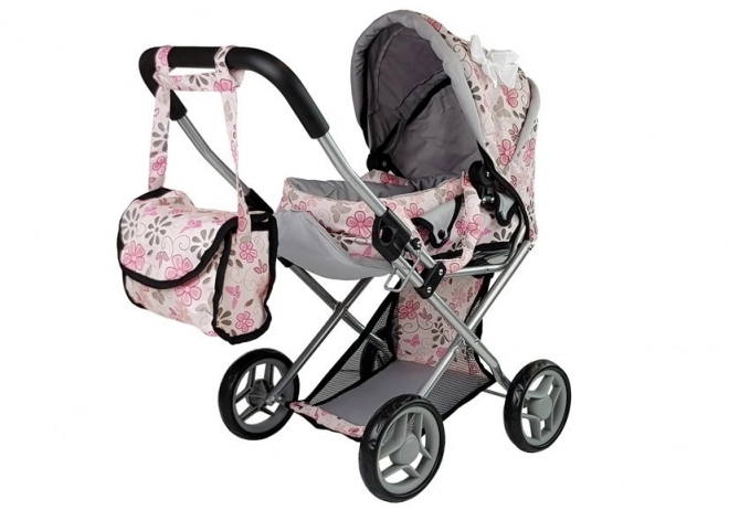 Toy Stroller Alice in Pink Floral Design