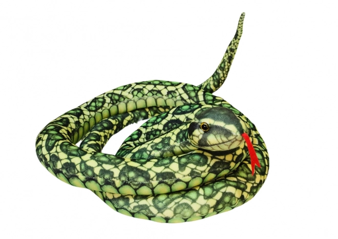 Plush Snake Toy Green 110 cm