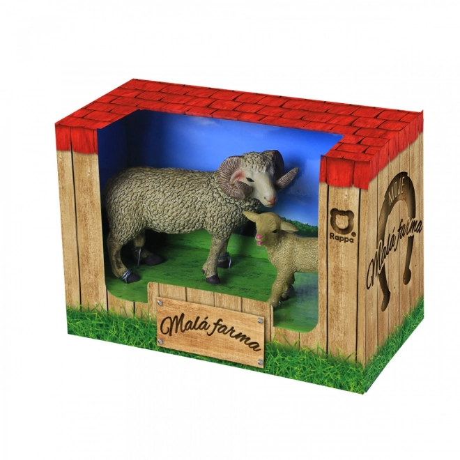 Farm Animal Toy Set: Ram and Lamb