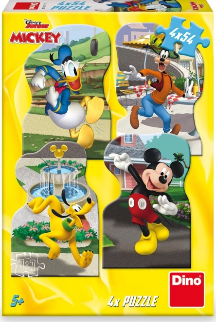 Dino Puzzle Mickey and Friends in the City 4x54 Pieces