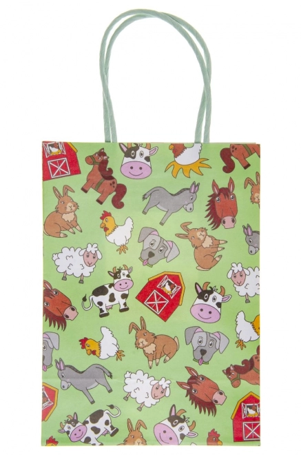 Gift Bag with Farm Animals Design