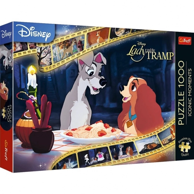 Iconic Moments: Lady and the Tramp 1000 Piece Puzzle