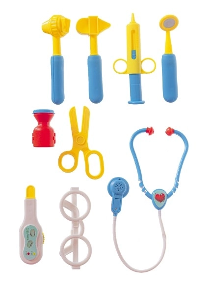 Doctor Play Set With Stethoscope In Wheeled Plastic Case