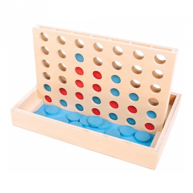 Connect Four Wooden Strategy Game