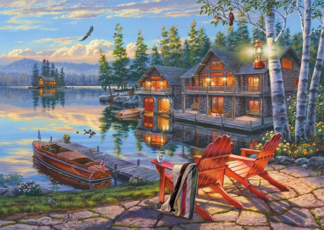 Schmidt Jigsaw Puzzle Loon Lake Shore, New York