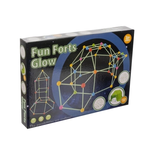 Fluorescent Straw Building Blocks With Tent