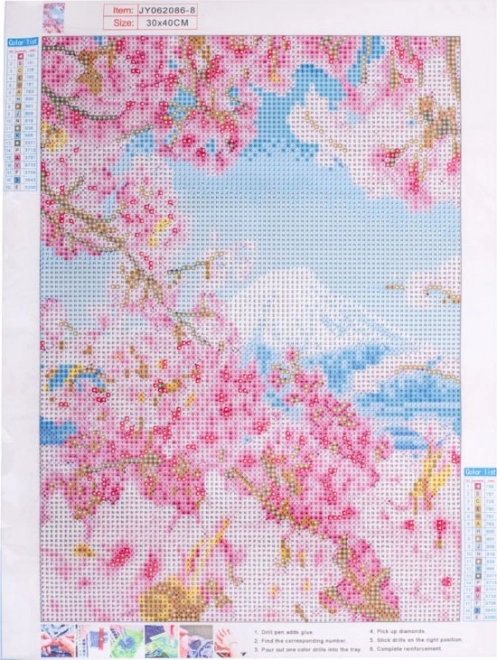 Diamond Painting Sakura Blossoms Kit 30x40cm